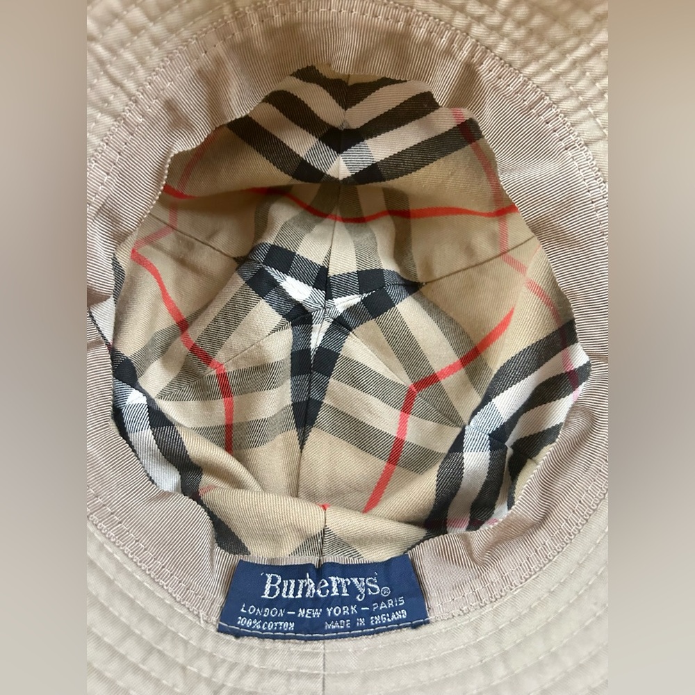 Vintage Burberry Reversible Round Bucket Hat - Picture 6 of 9
